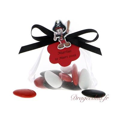 Sachet dragées Baptême Pirate