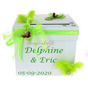 Urne mariage orchide verte