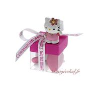 Boite  drages cube fuchsia Hello Kitty