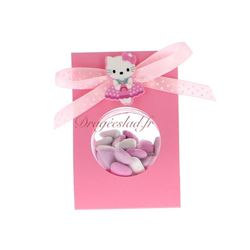 Support boule rose dragées Hello Kitty